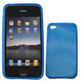 TPU zij-en achterhoes  iPhone 4G/S blauw