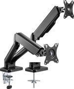 Bureaubeugel monitorarm 58531 voor 2 monitoren 17 t/m 32 inch, zwart