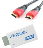 Wii naar HDMI Full HD converter met 4K Ultra HD HDMI kabel 1.5 mtr