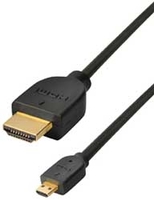 High Speed HDMI Micro kabel met ethernet 3.00 m.