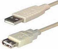 USB 2.0 verlengkabel 1.00 m.