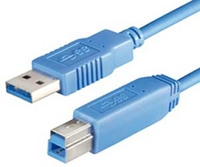 USB 3.0 A naar B kabel 1.00 m.