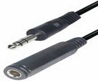 6.3mm stereo jack verlengkabel 5.00 m.