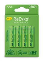 GP Hi-Power NI-MH AA 2600mAh 4x