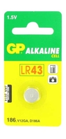LR43 alkaline knoopcel