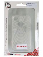 TPU zij-en achterhoes  iPhone 4G/S transparant