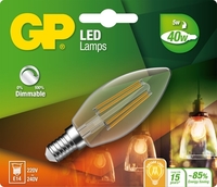gp led kaars dimbaar Filament 5w e14 (40w) warm wit licht