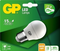 gp led kogel 3,5w e27 (25w) warm wit licht