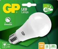 gp led dimbare classic 7w e27 (40w) warm wit licht