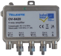 Teleste OV-8420 1218 MHz (2024) kabelkeur Ziggo geschikt antenne coax versterker