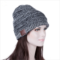 Bluetooth beanie muts zwart dames/heren