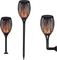 Solar Vlam Fakkel 96 Led 78cm 2200mAh accu schemersensor zonne-energie
