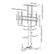 GN33-2 Elektrische TV Lift 37-65 inch beugel