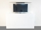 TV lift met houten meubel 160x90x30 MDF kast wit gegrond voor 37 t/m 55 inch TV