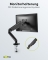 Bureaubeugel monitorarm 58531 voor 2 monitoren 17 t/m 32 inch, zwart