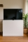 TV lift Smart met houten meubel 104x85x30 MDF kast wit gegrond voor 32 t/m 43 inch TV